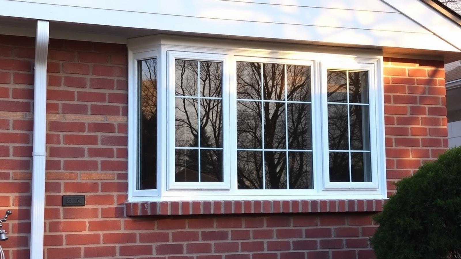 Replacement vinyl windows on a Carolina home